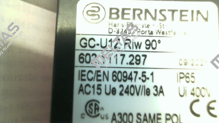 Art.No.6021117297 Type: GC-U1Z RIW 90 GR Bernstein