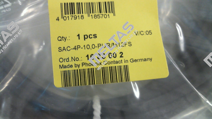 p/n: 1683002, Type: SAC-4P-10,0-PUR/M12FS Phoenix Contact