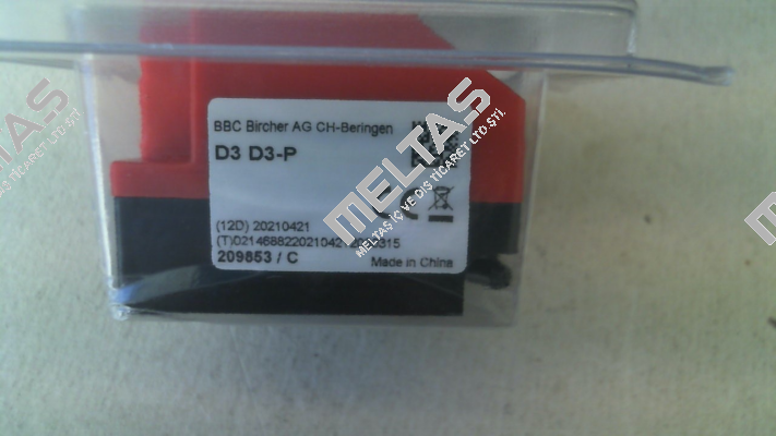 P/N: 209853 Type: D3-P Bircher