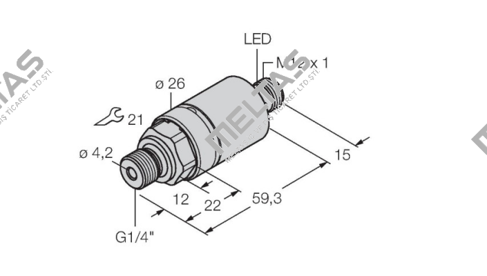 PC001R-204-2UPN8X-H1141 Turck