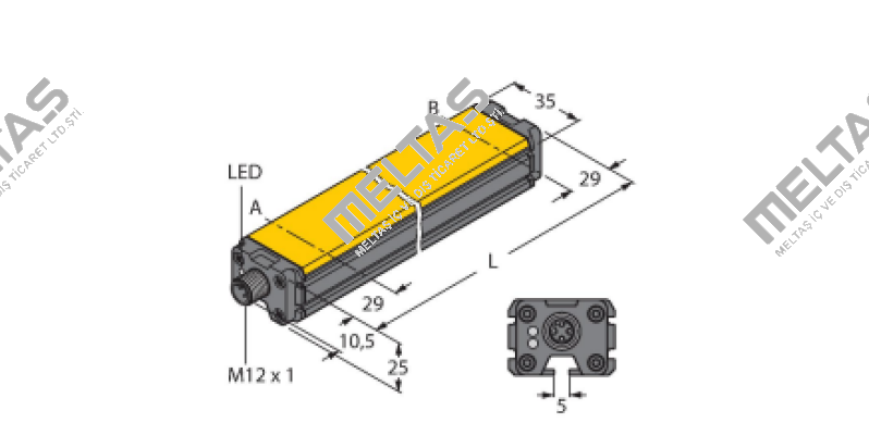LI1000P1-Q25LM1-LIU5X3-H1151 Turck