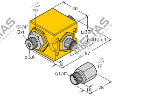 FCIC-G1/4A4P-LIL-H1141/1.0 Turck