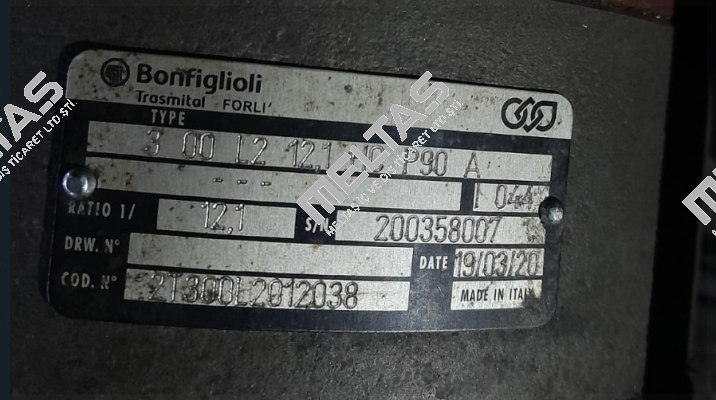 3 00 L2 12.1HC P90 A Bonfiglioli