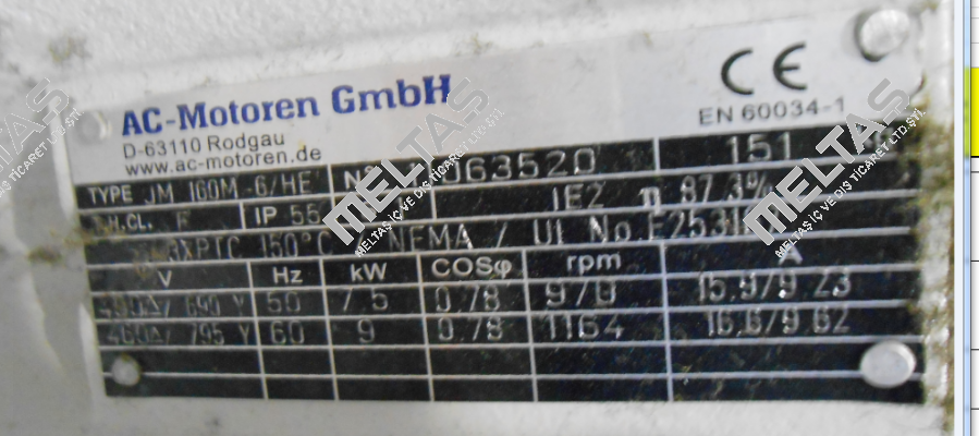 11063520 - alternatives are types FCM 160 M-6/HE or FCM 160 M-6/PHE  AC Motoren