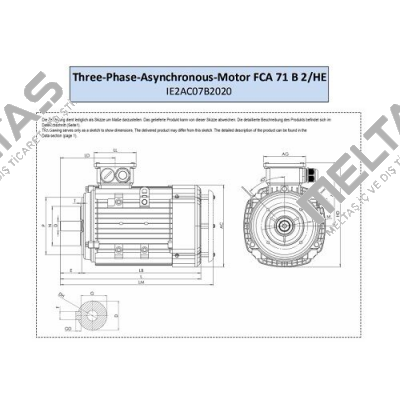 FCA 71 B 2 /HE AC Motoren
