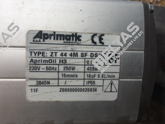 P/N: 41009/009 Type: ZT 44 4M SF DS (RF) Aprimatic