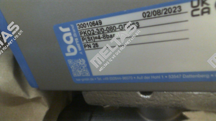 PKO2-3/0-080-GD063 PN25 bar