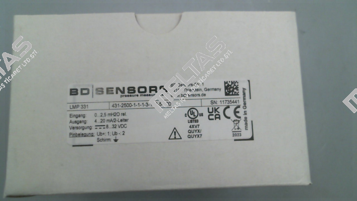 LPM 331 (431-2500-1-1-1-3-100-5-000) Bd Sensors