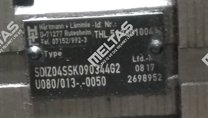 Typ: SDIZ04SSK090344G2U080/013-0050 Voith