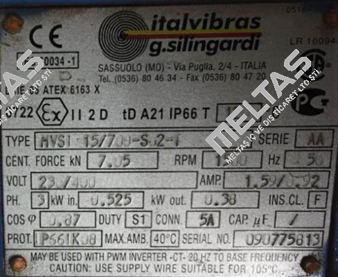 MVSI 15/700T-S02 Italvibras