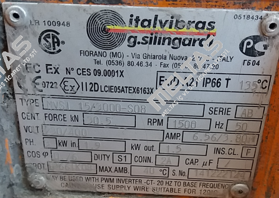 MVSI 15/3000-S08 Italvibras