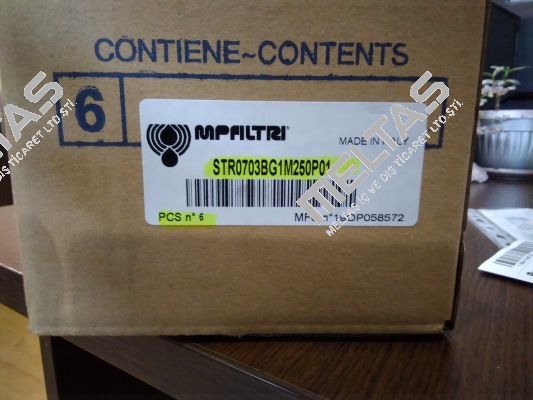 P/N: 2898 Type: STR-070-3-B-G1-M250-P01 MP Filtri
