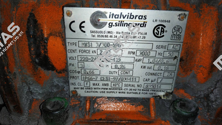 MVSI 3/300- S90 Italvibras