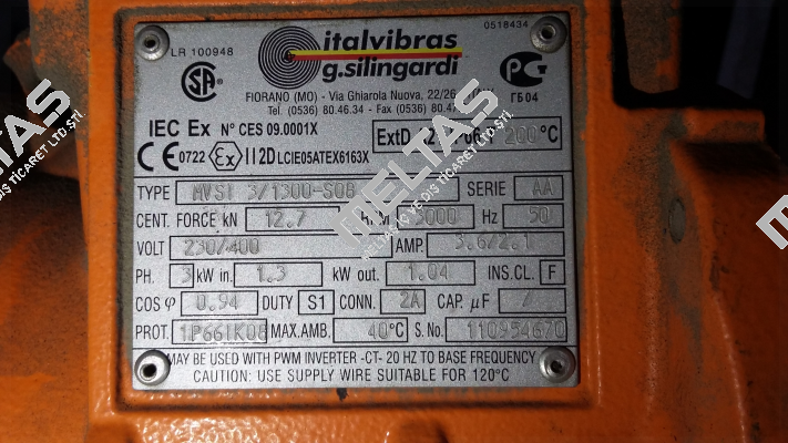 MVSI 3/1300-S08 Italvibras