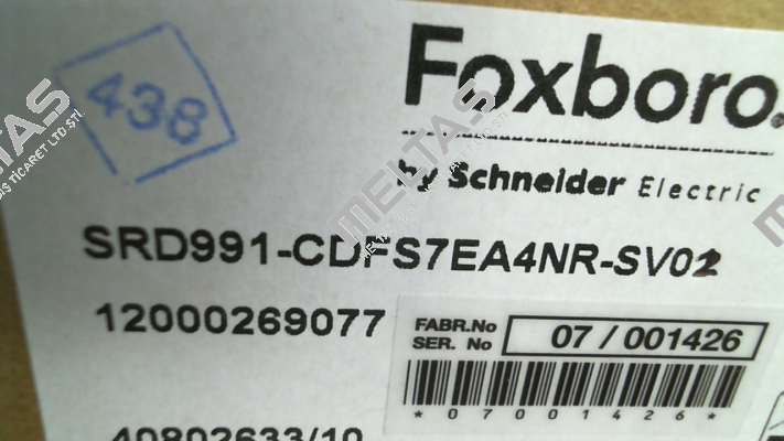 SRD991-CDFS7EA4NR-SV02 Foxboro