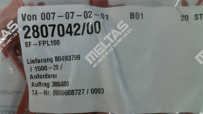 P/n: 2807042/00, Type: SF-FPL100 Vahle