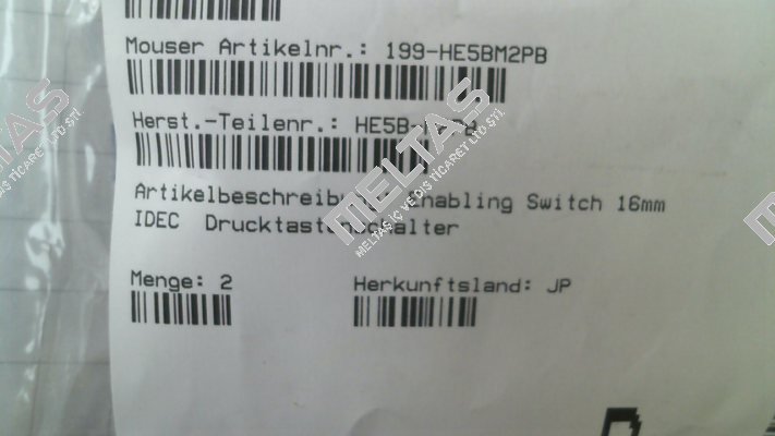 208784 / HE5B-M2PB Idec