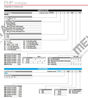 FHP-500-4-B-A-F5-A10-N-P02 MP Filtri