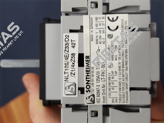 NLT125/4E/Z33-D2/1/4x58/62 Sontheimer